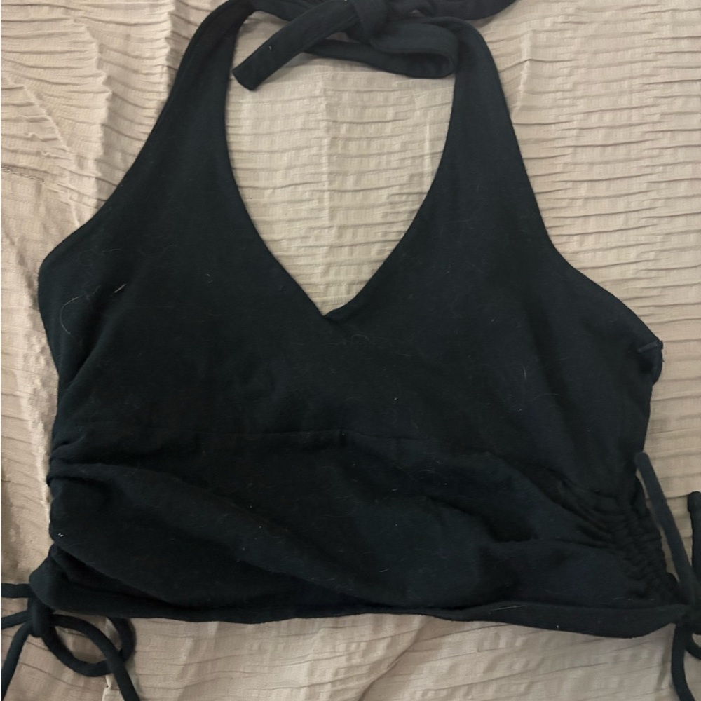 Hollister Black Crop Top